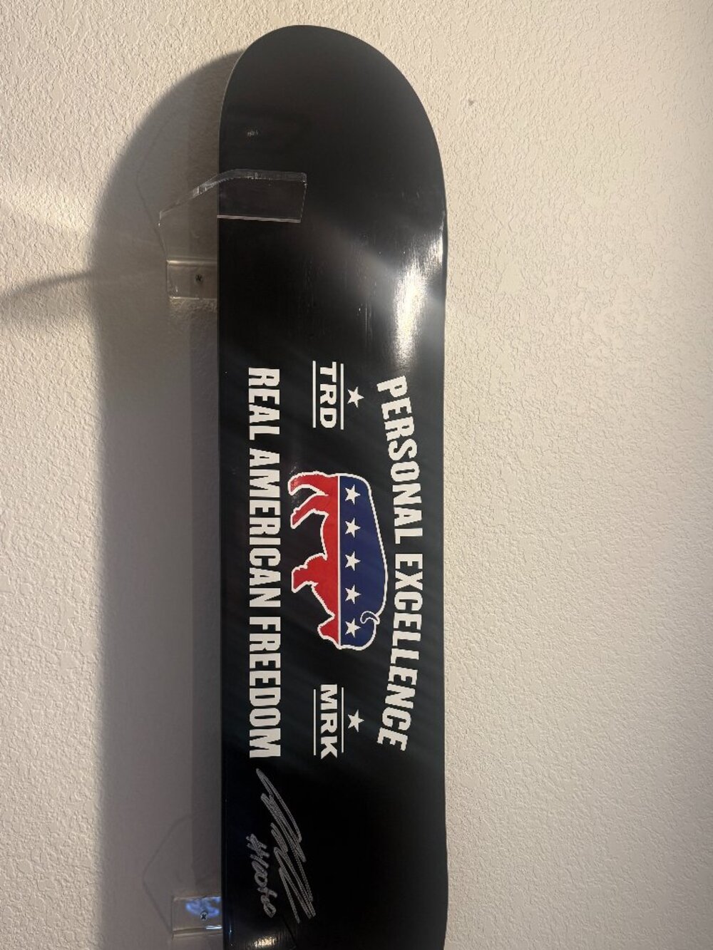 Real American Freedom Gear Skate Board Deck - Andy Frisella Signed - 1st Phorm
